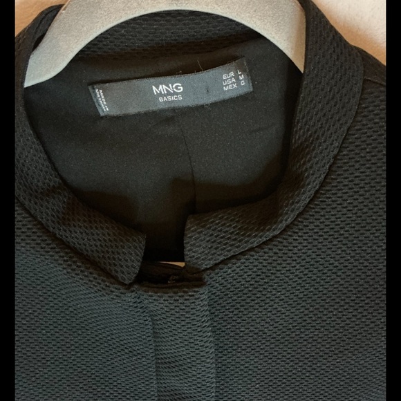 MNG Basics Textured Minimalistic Career ChurchStaple Women’s Black Blazer Sz Lrg - Picture 6 of 8